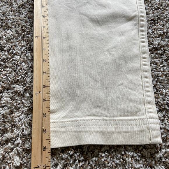 NWOT Everlane The Organic Utility Pant Womens 4 Bone Straight Leg High Rise Crop - Picture 10 of 12